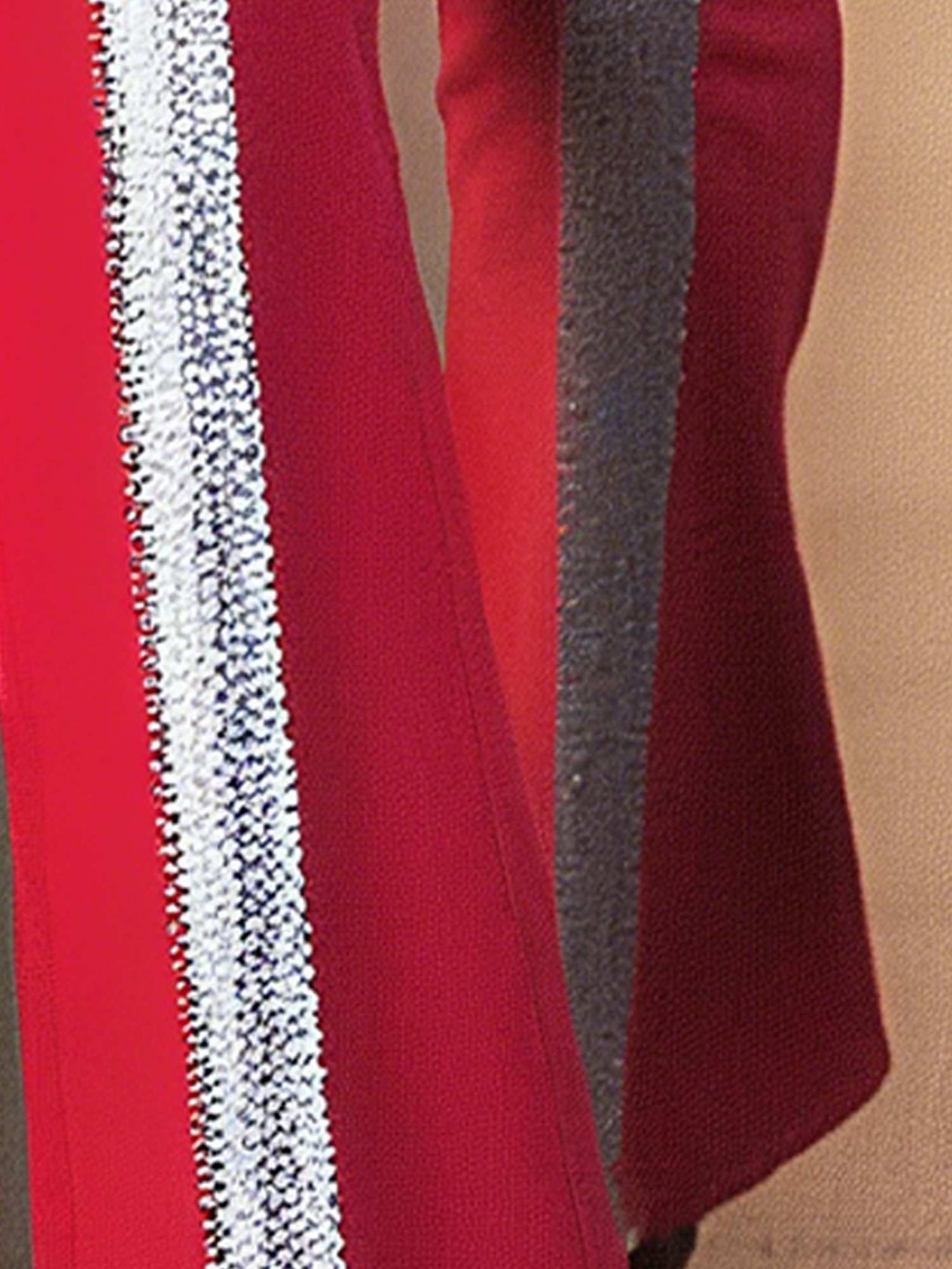 Elegant Color Block Split Joint Fashion Pants