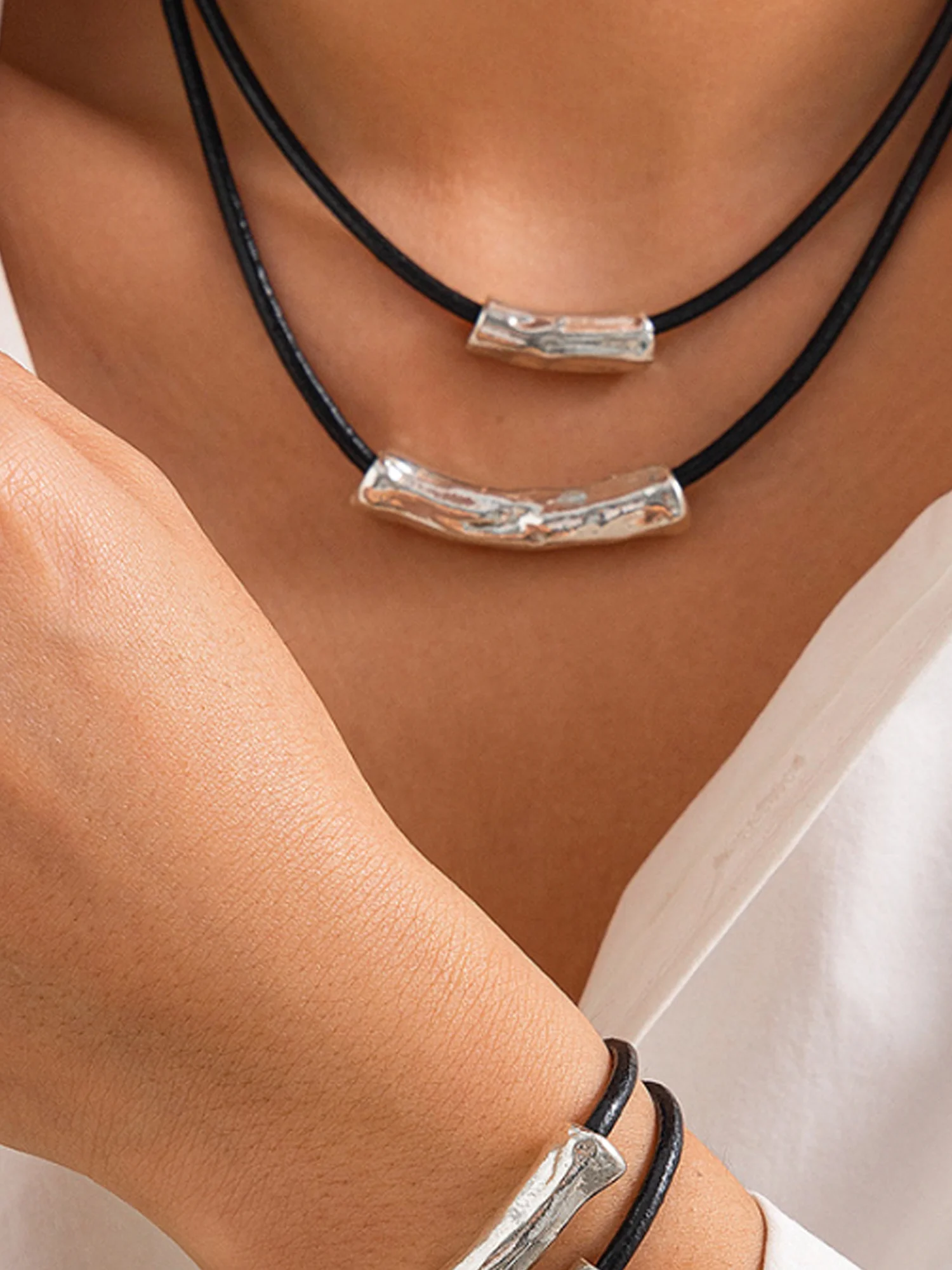 Necklace Set Hip Hop Alloy Multi-layer Clavicle Chain Hot Selling