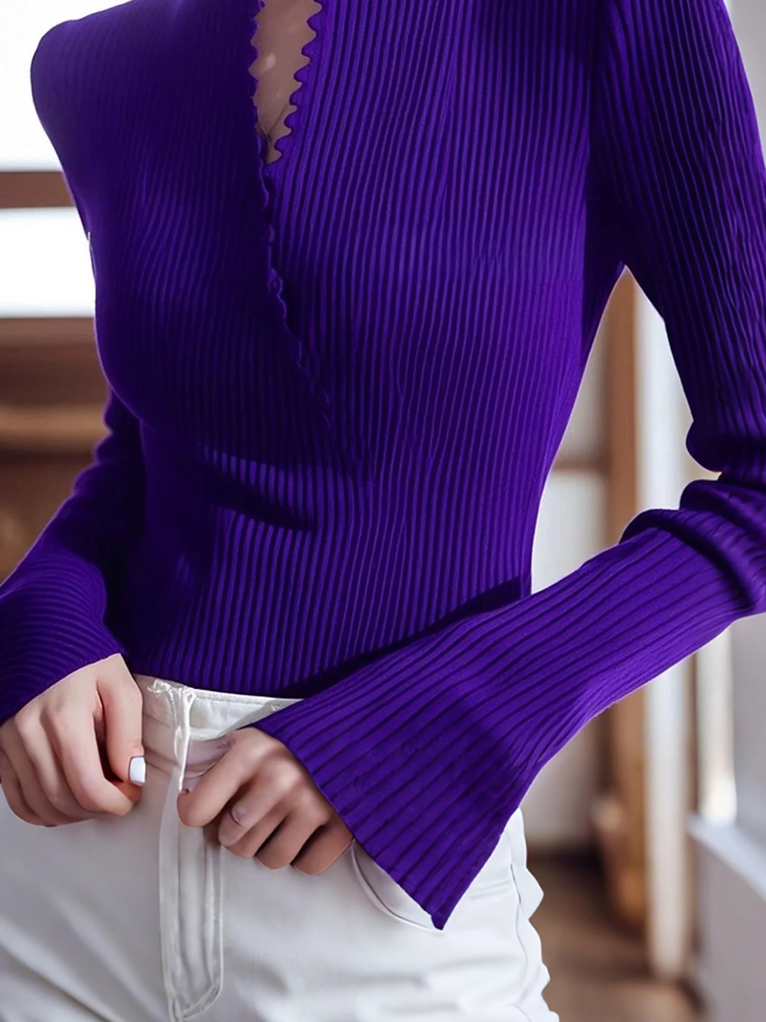 Urban Plain Stand Collar  Sweater