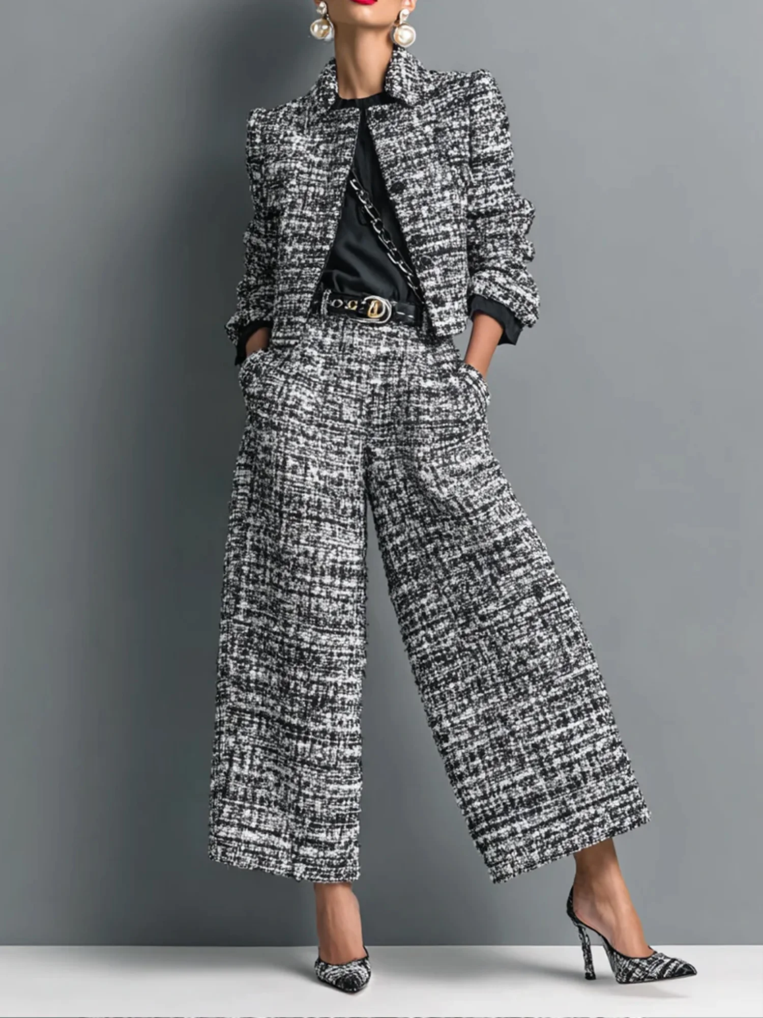 Urban Color Block Straight Pants