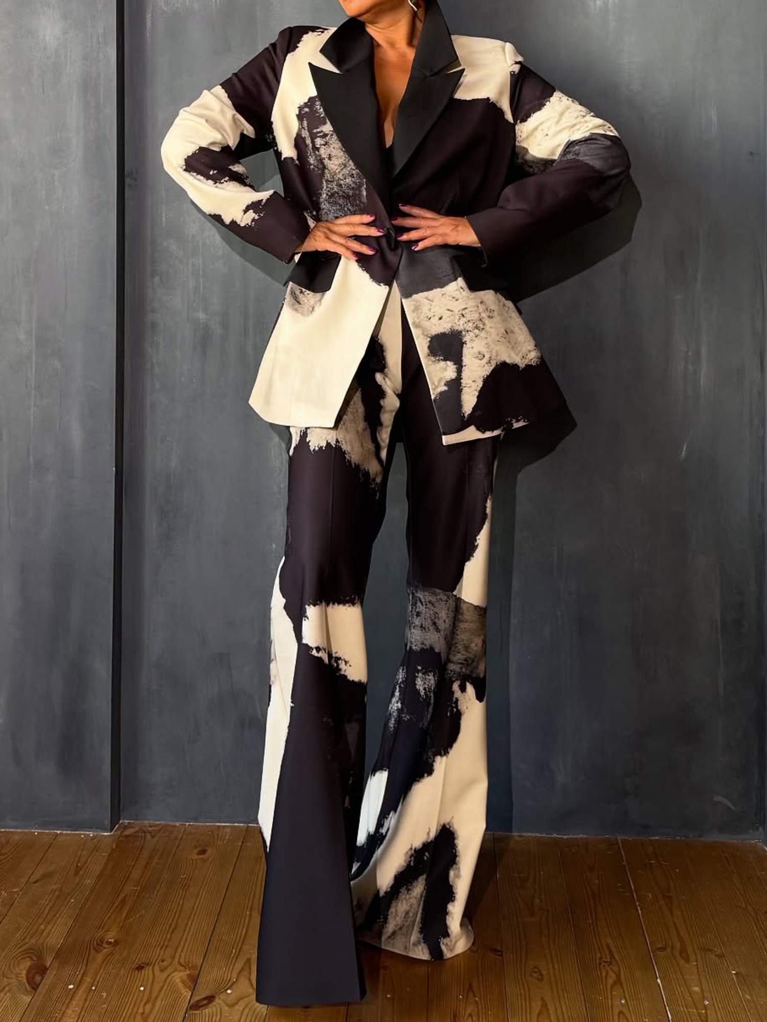 Urban Abstract Straight Pants