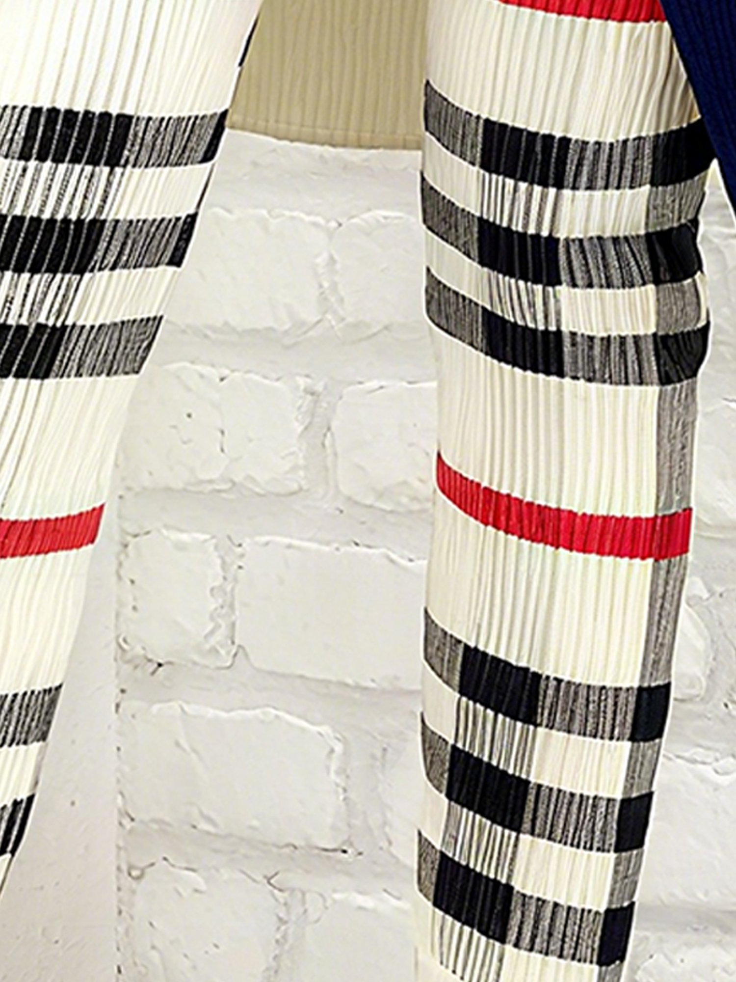 Casual Plaid Sweater Legging Pants