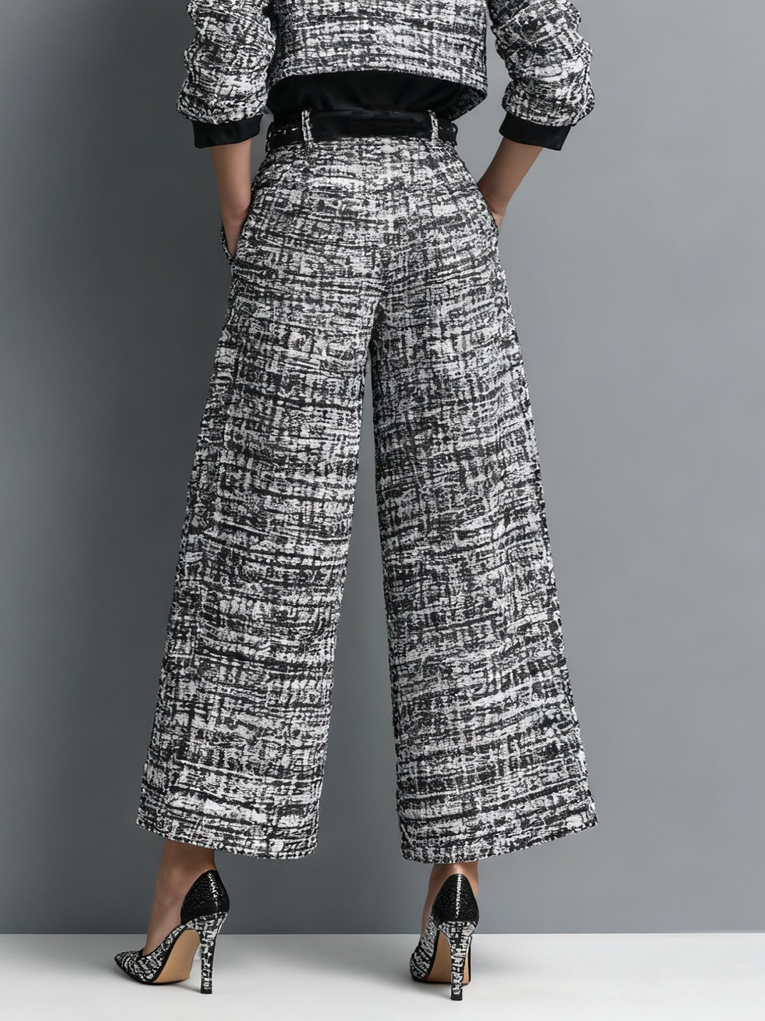 Urban Color Block Straight Pants