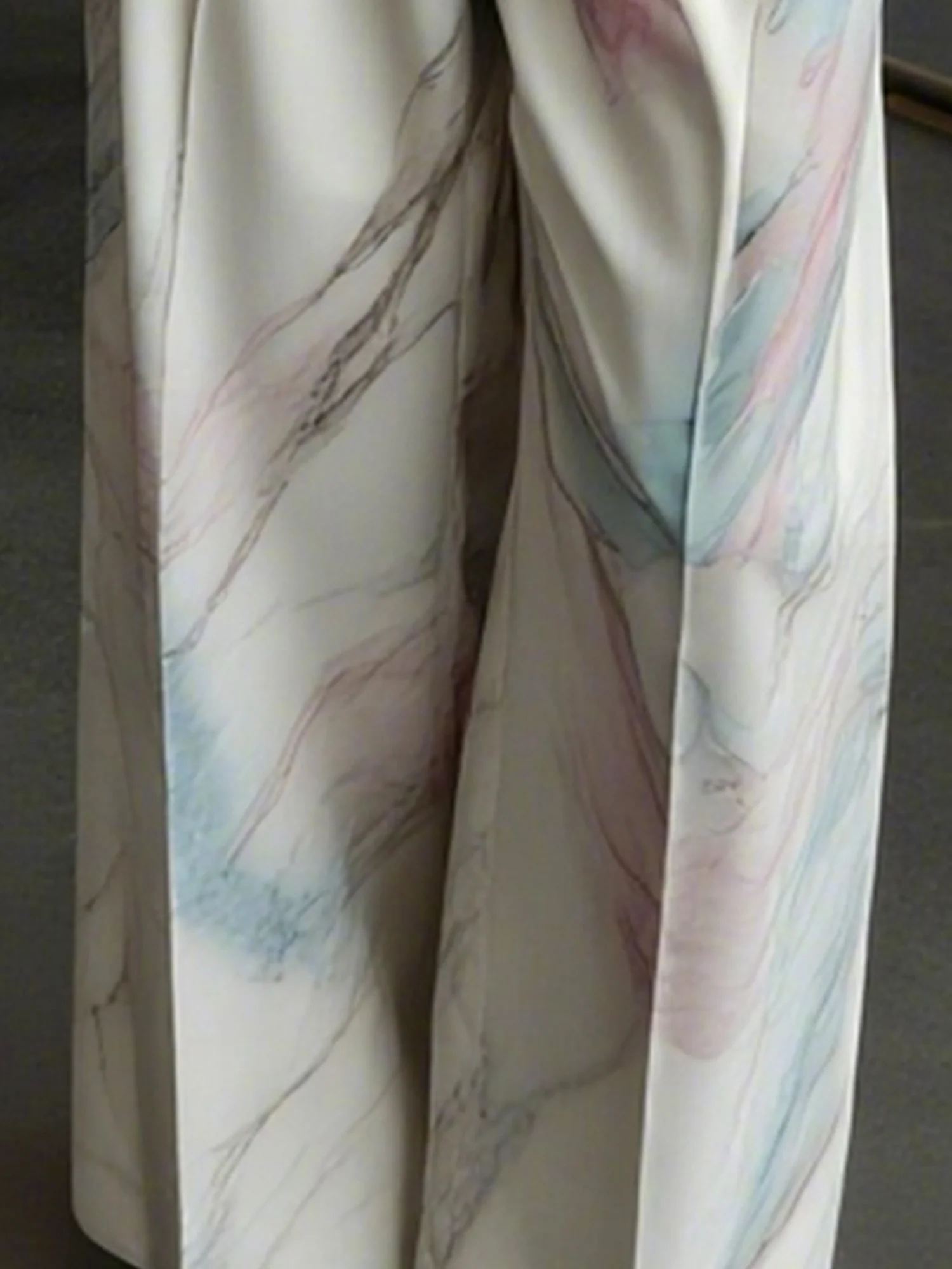 Elegant Printing Random Print Lapel Collar Blazer