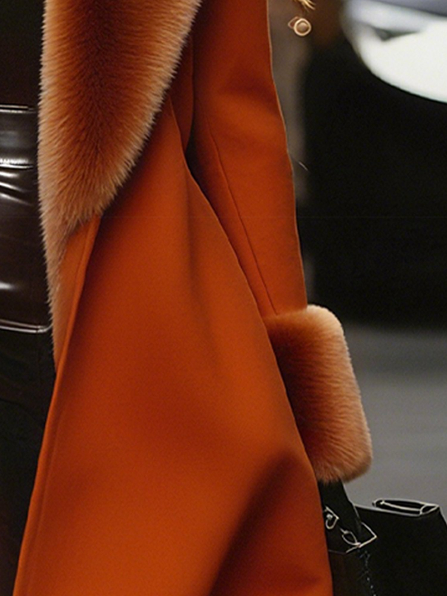 Elegant Long Sleeve Plain Coat