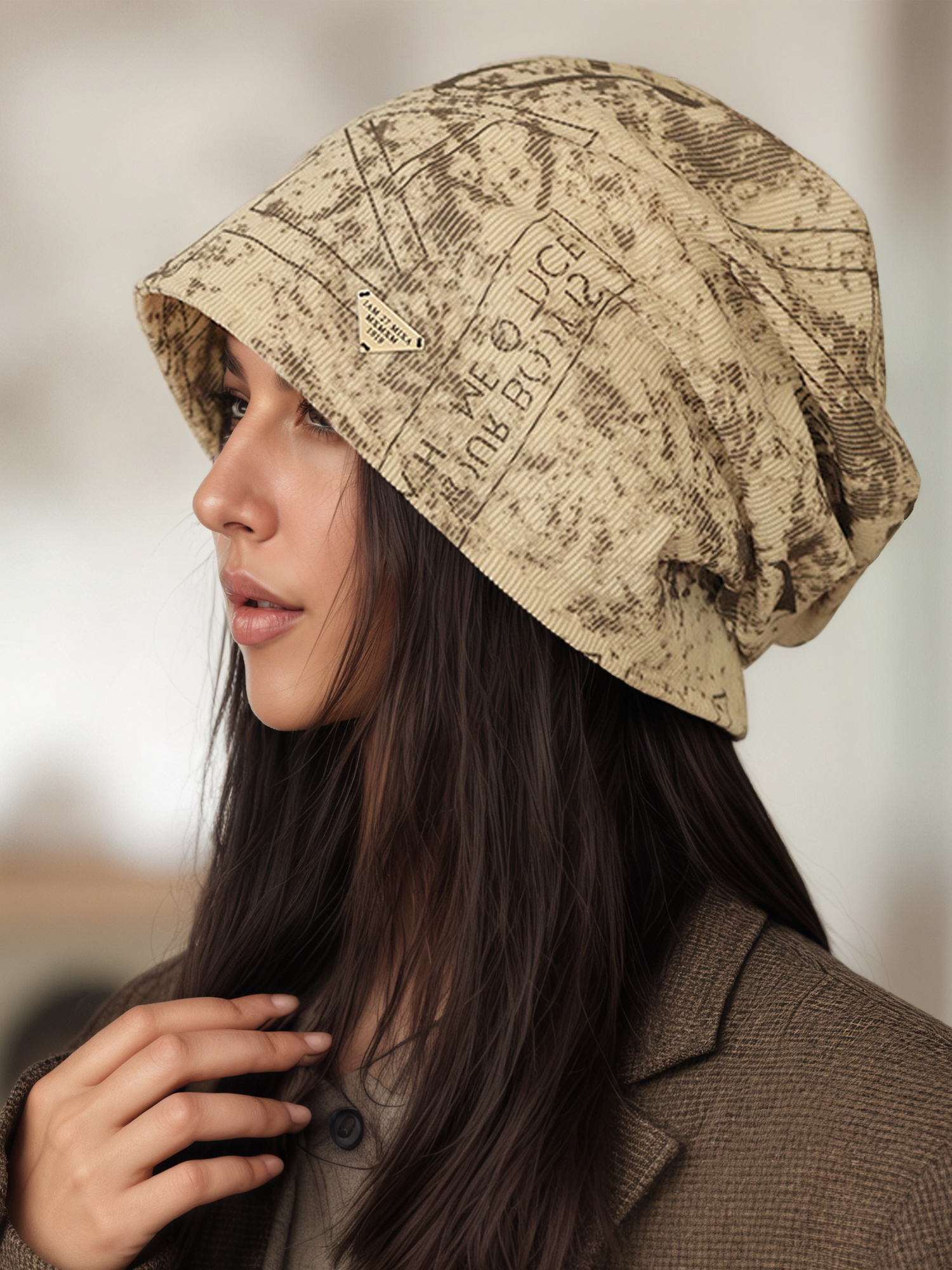 Casual all-match pile hat