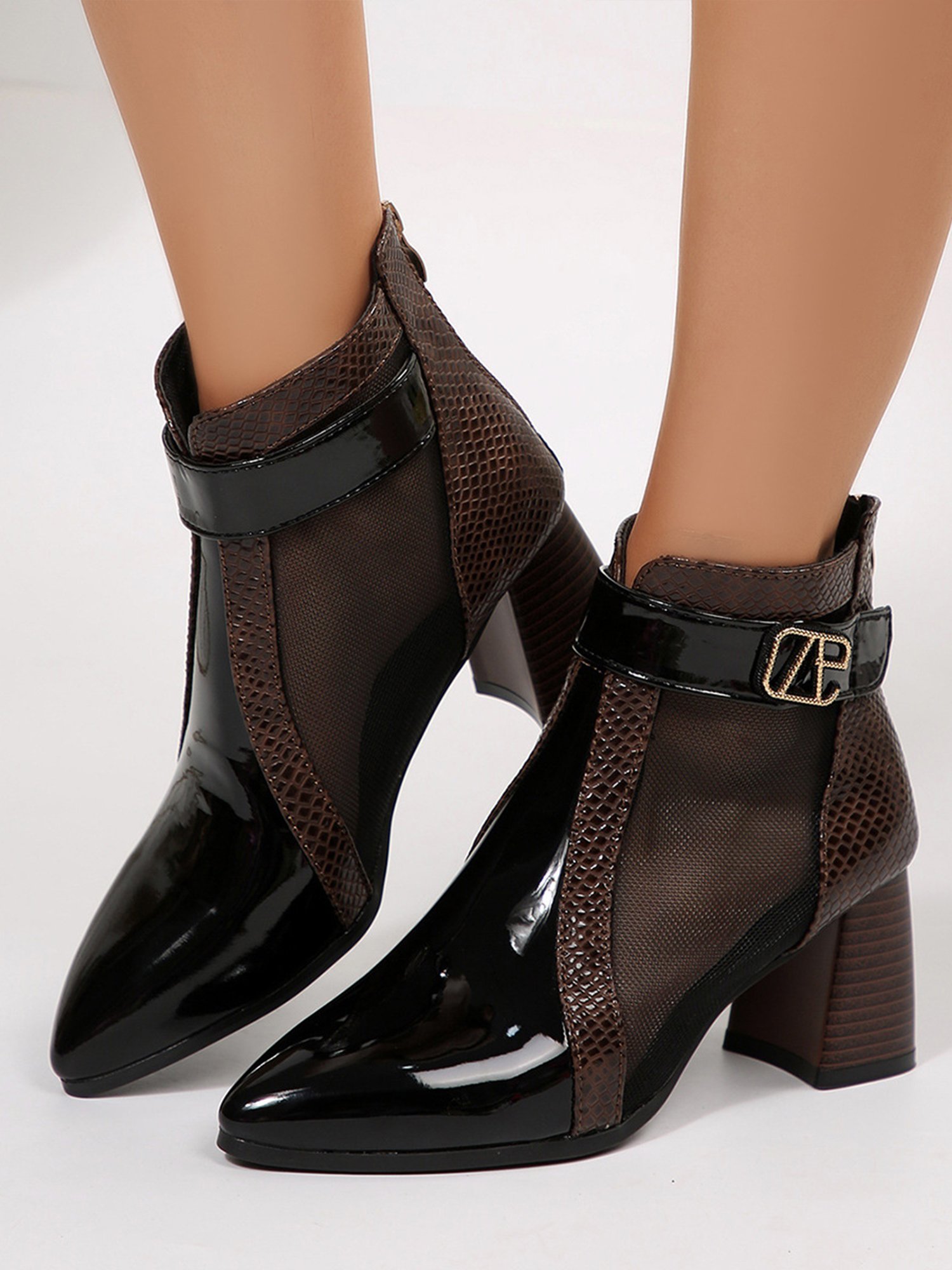 Plain Pu Autumn Elegant Boots