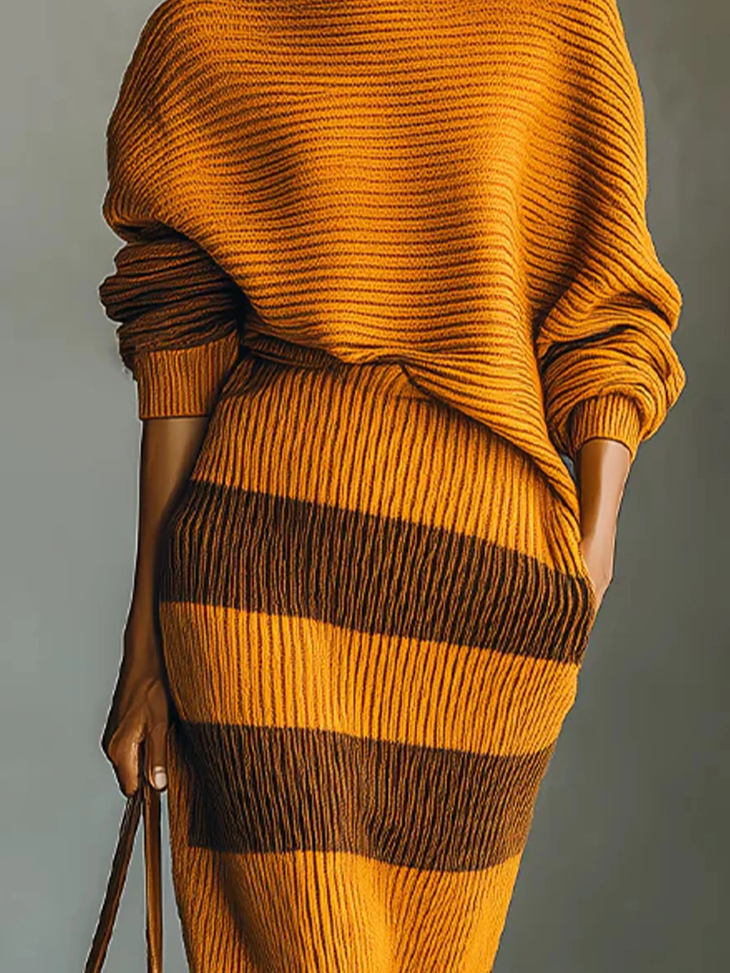 Urban Plain Turtleneck Loosen Sweater