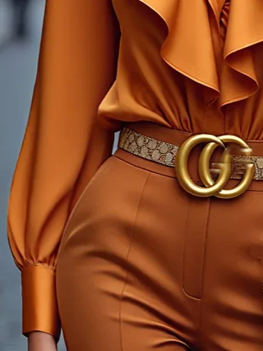 Urban Plain Straight Pants No Belt