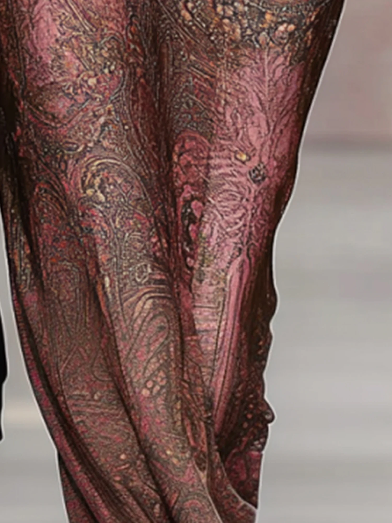 Elegant Ethnic Printing Wide Leg Pants