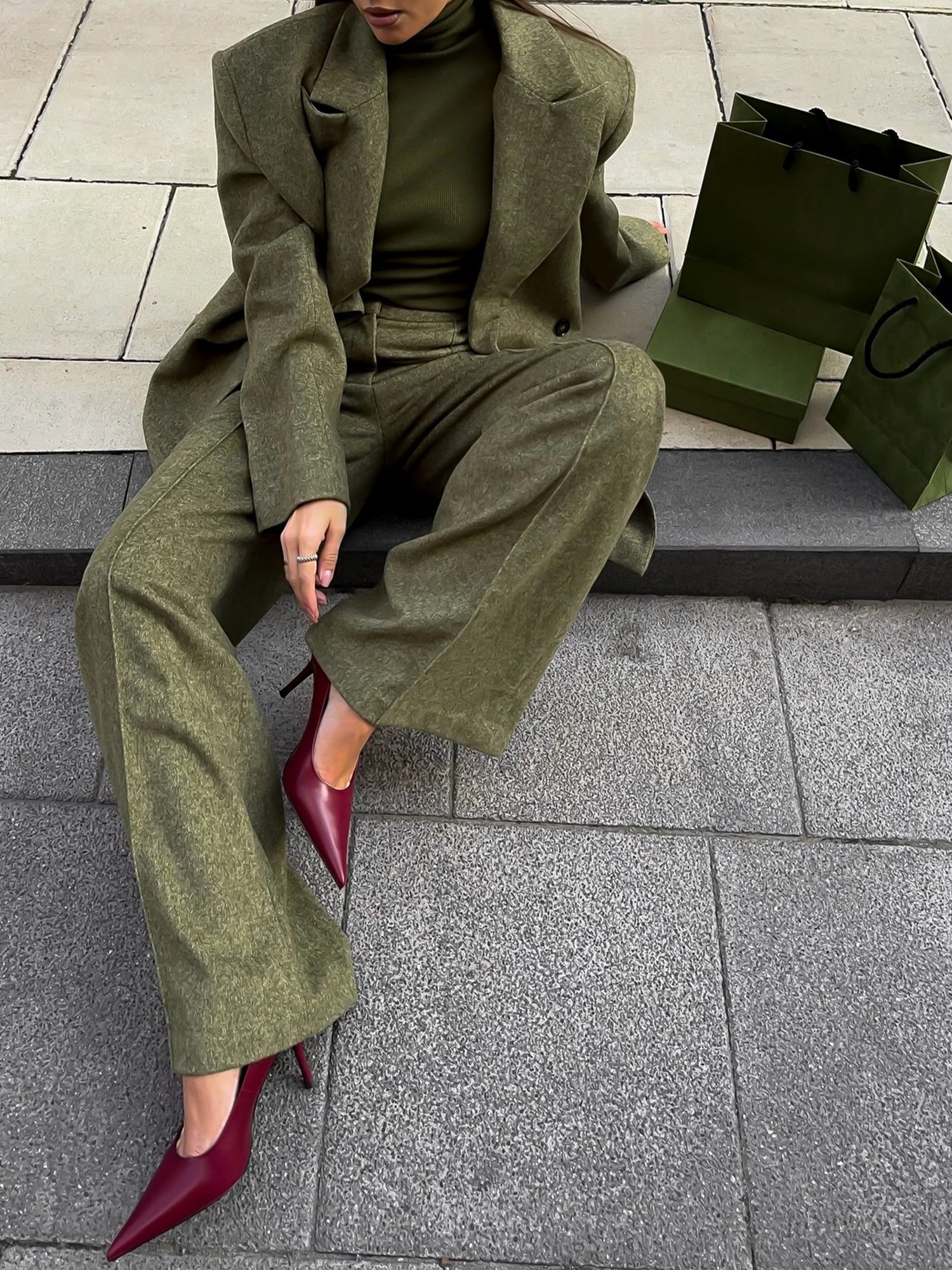 Urban Regular Sleeve Plain Lapel Collar Blazer