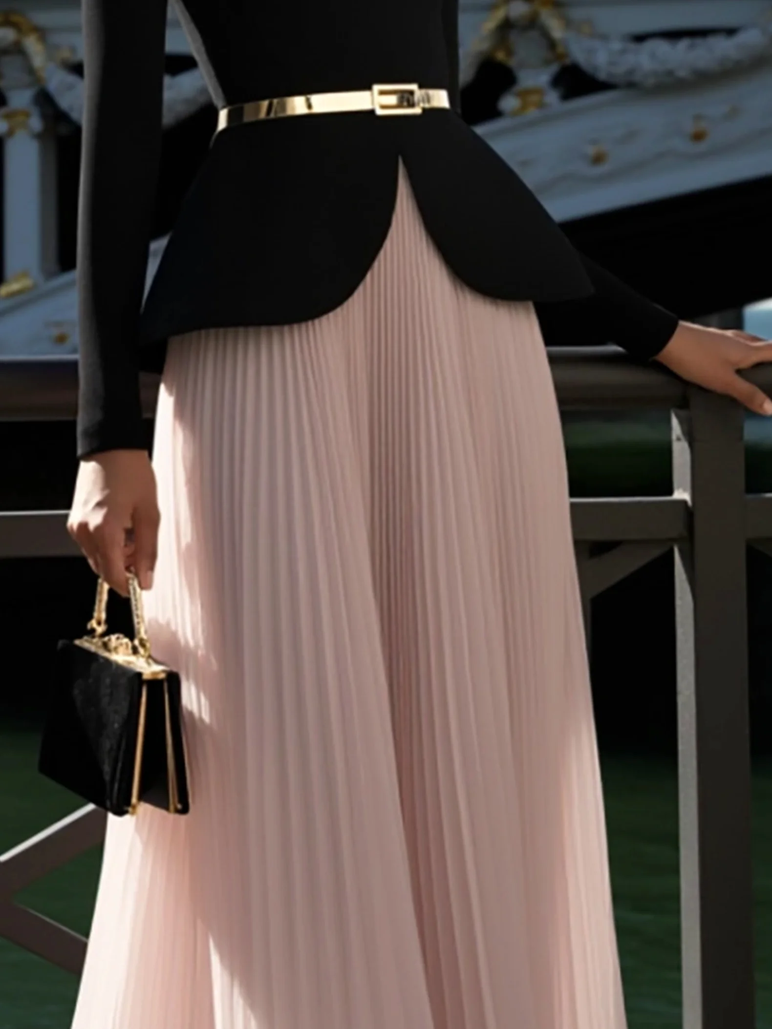 Elegant Plain Maxi Skirt