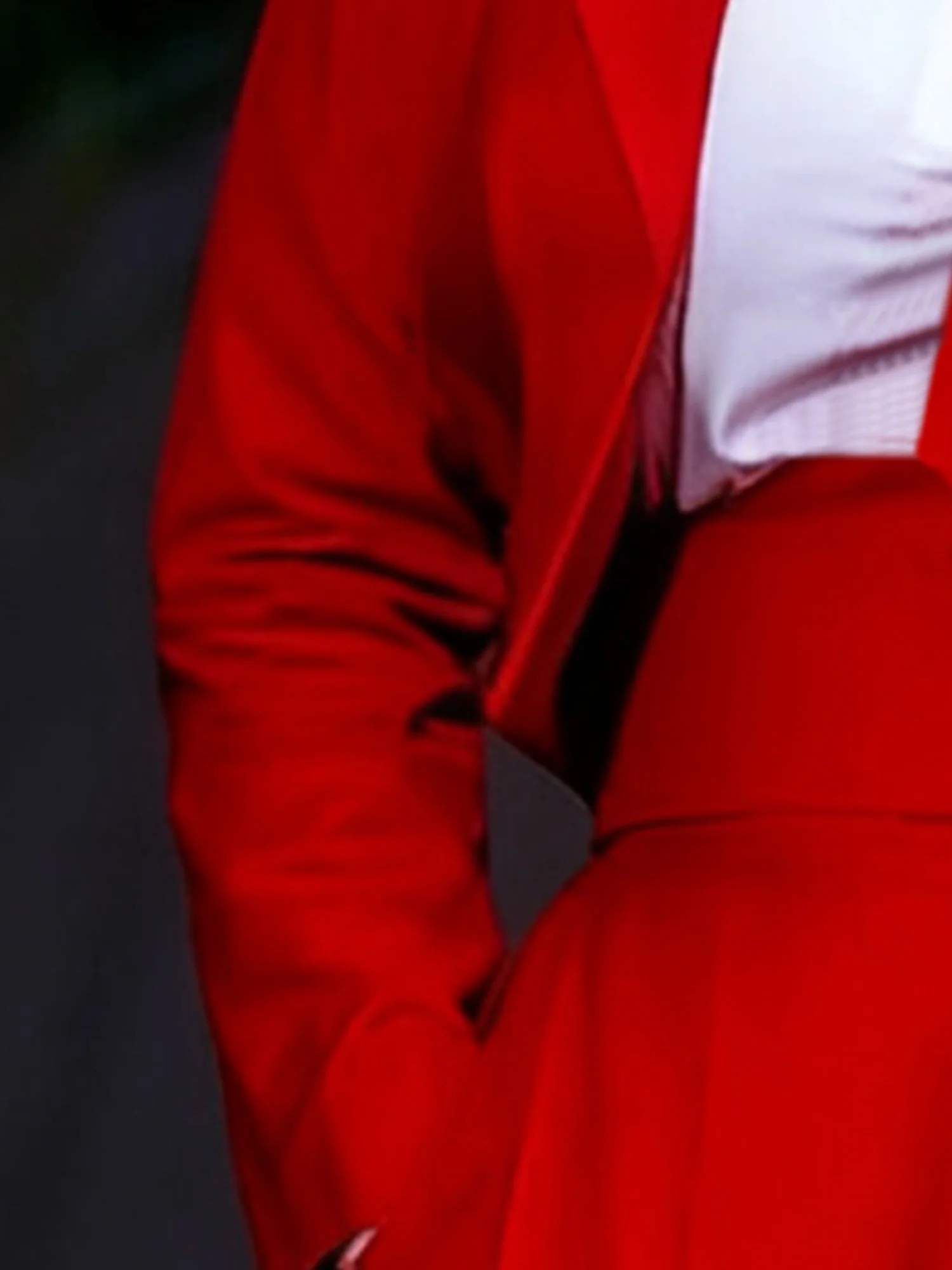 Urban Shoulder Pad Plain Lapel Collar Jacket