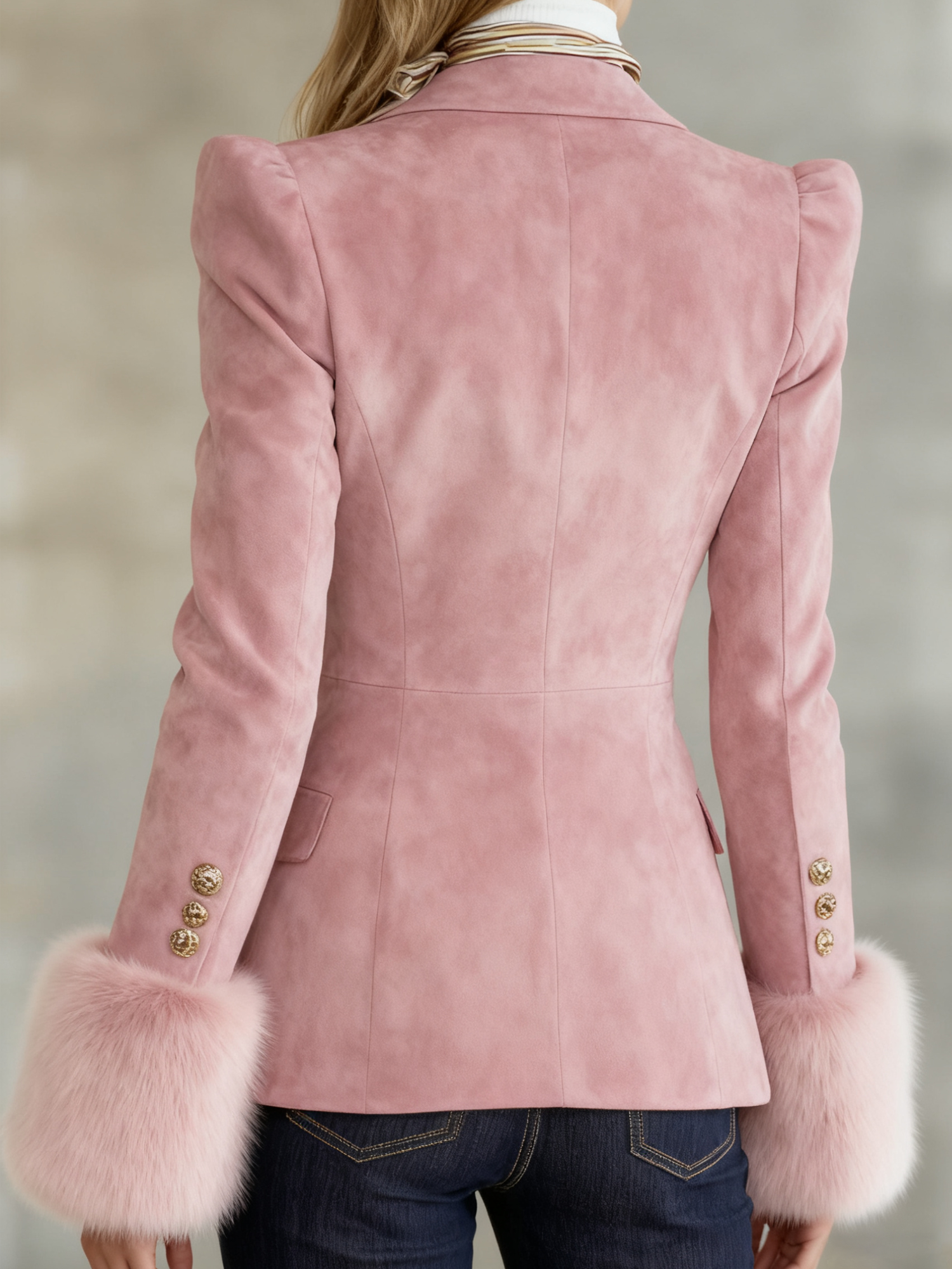 Urban Plain Lapel Collar Blazer