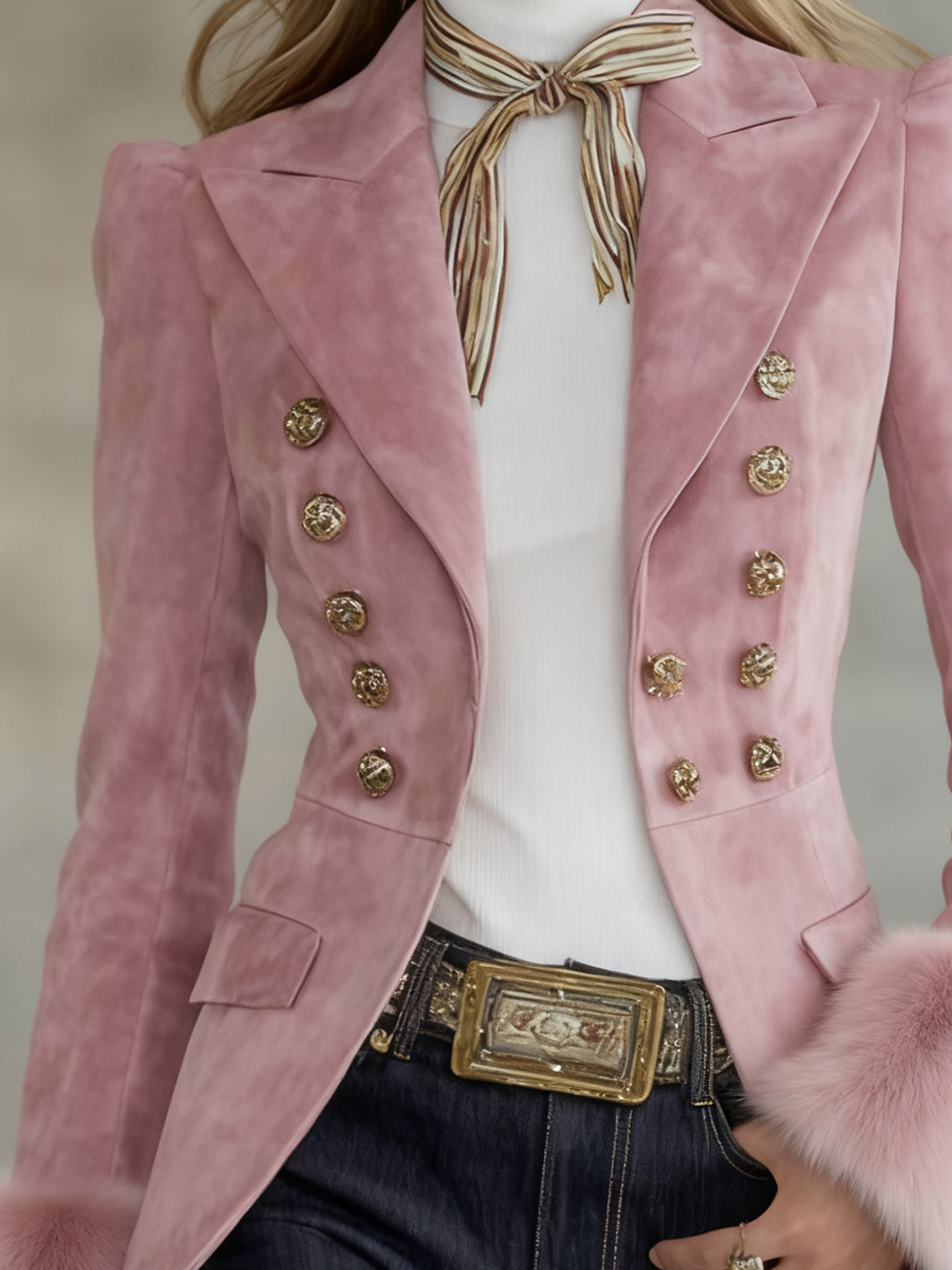 Urban Plain Lapel Collar Blazer