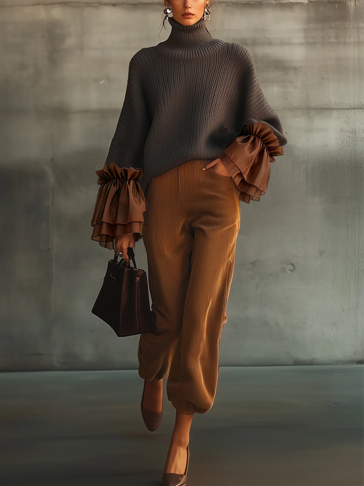 Casual Plain Bloomers Pants