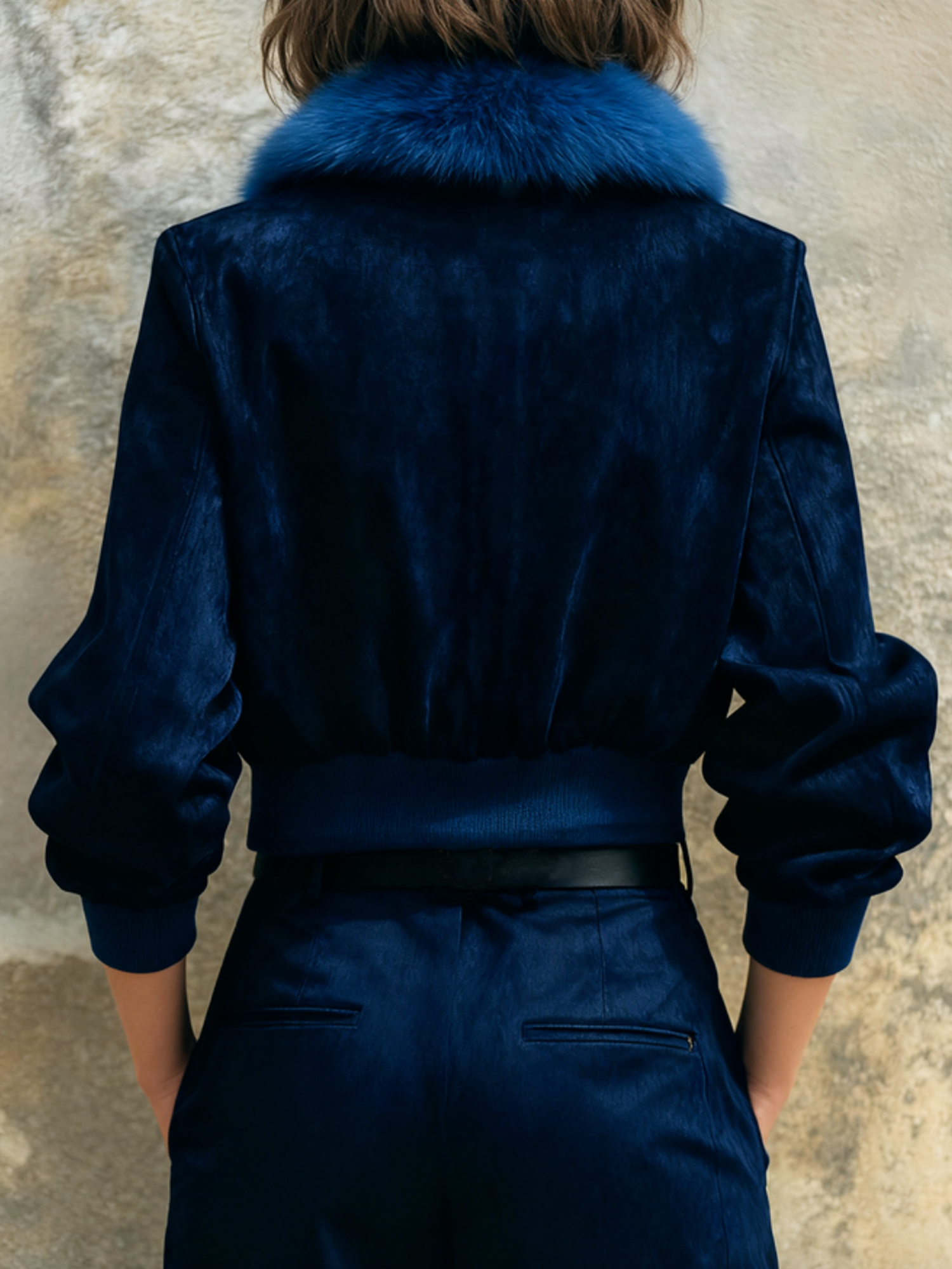 Casual Plain Shirt Collar Faux Leather Coat