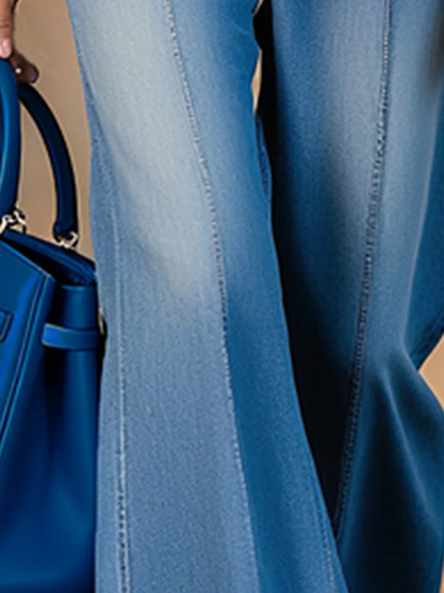 Distressing Loose Casual Plain Jeans