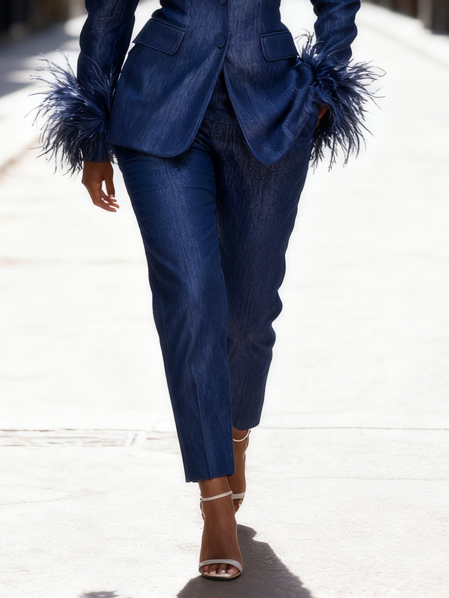 Faux Denim Urban Jeans