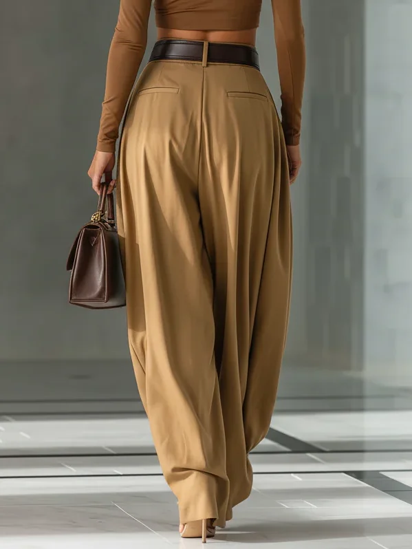 Urban Plain Turnip Pants No Belt