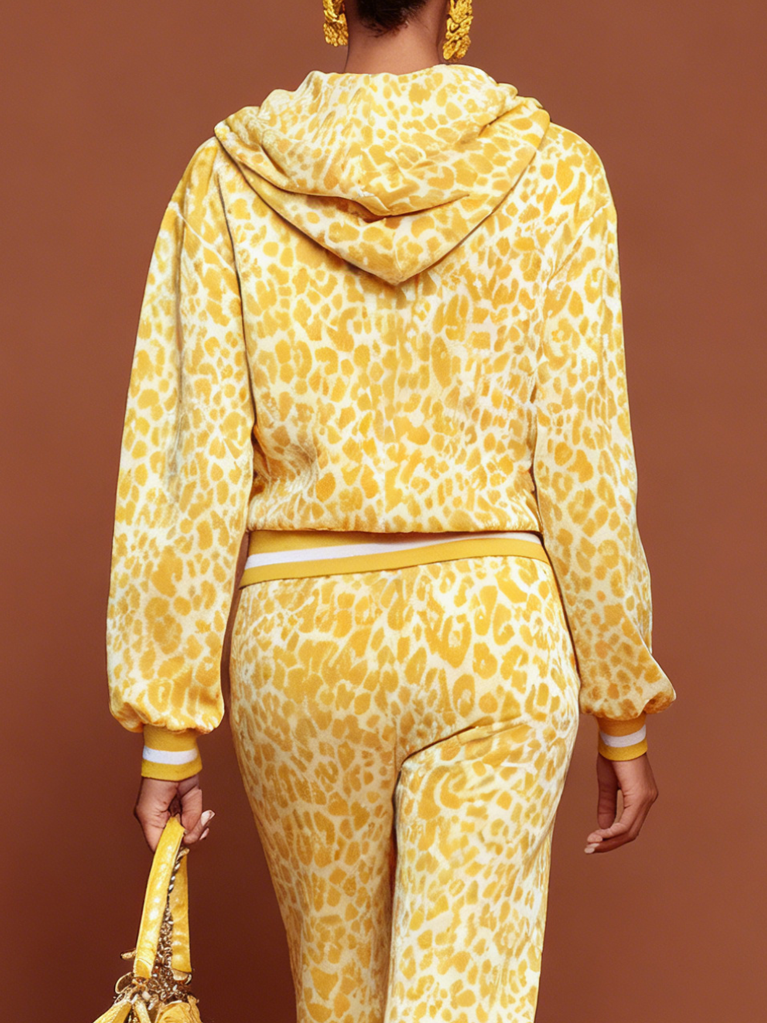 Casual Leopard Hoodie Jacket