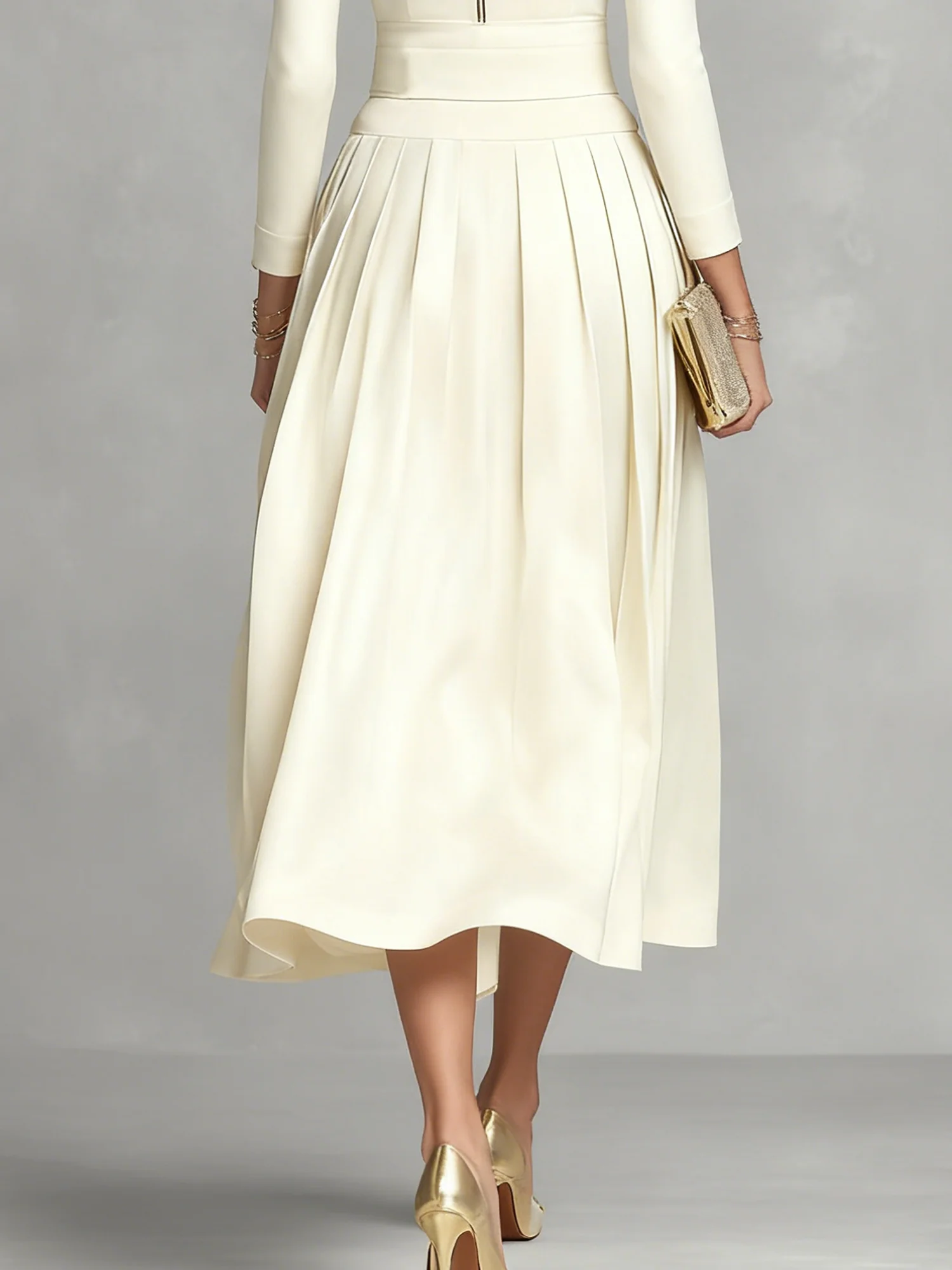 Urban Plain Midi Skirt