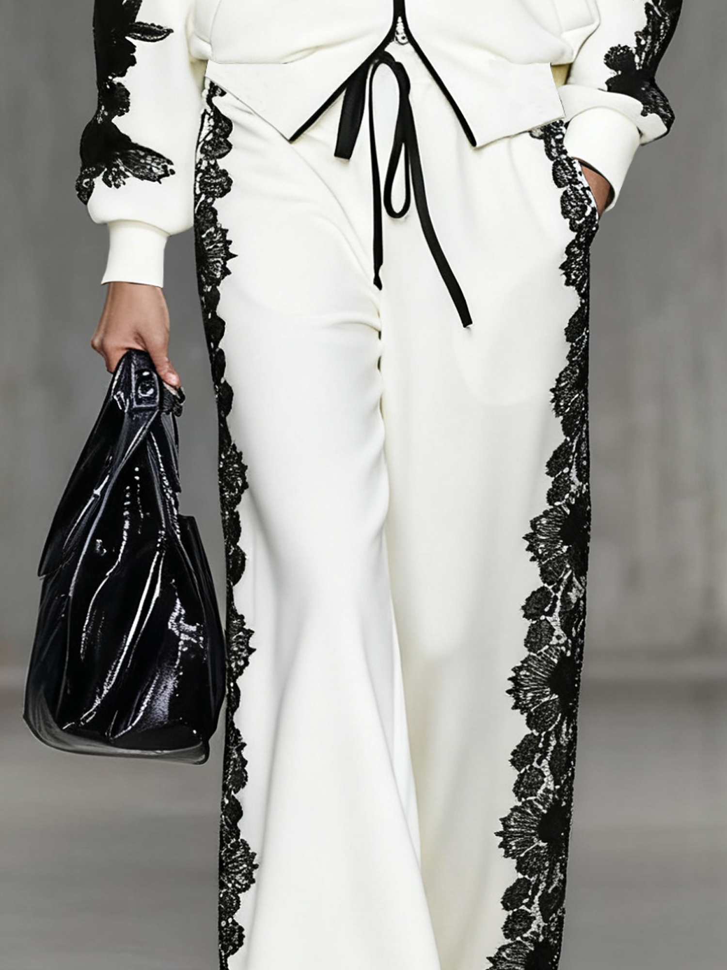 Urban Color Block Straight Pants