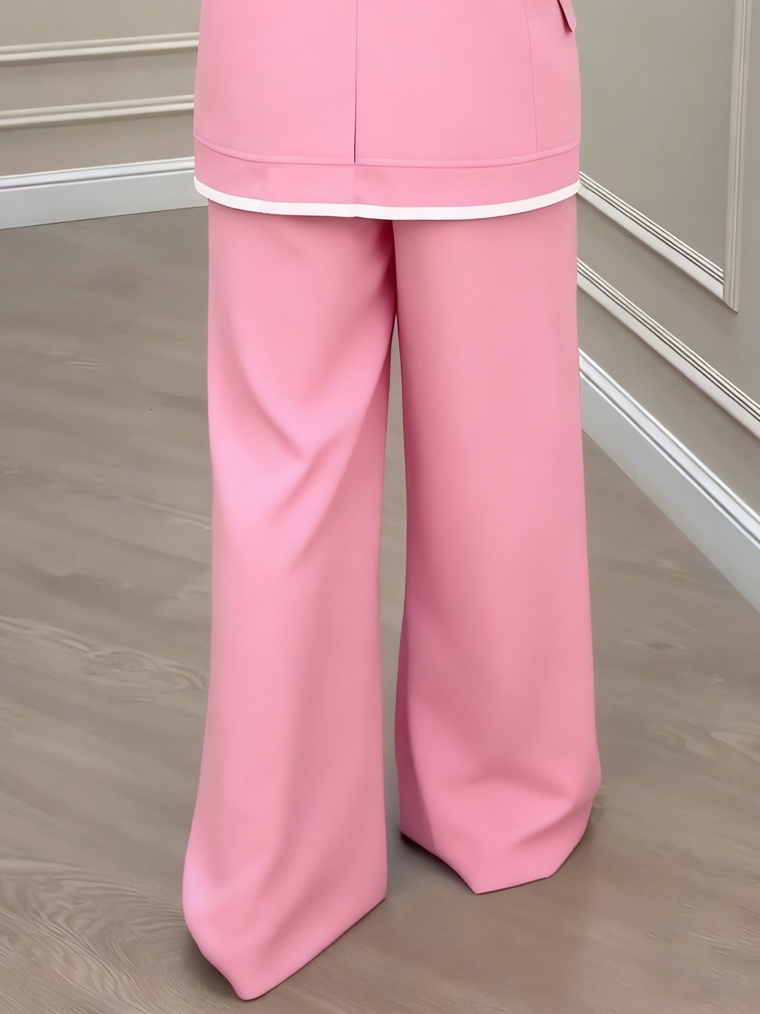 Urban Color Block Straight Pants