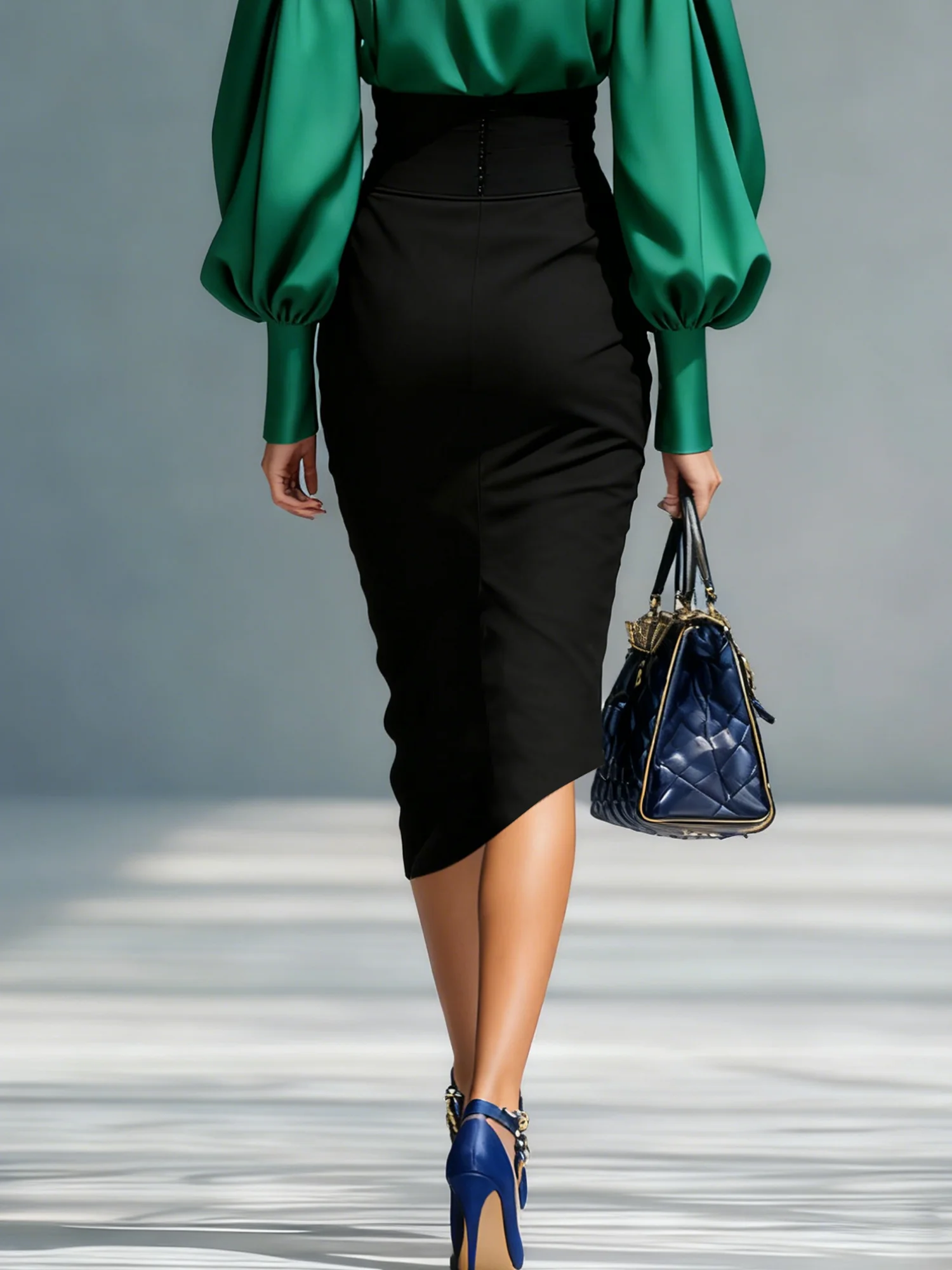 Urban Plain Midi Skirt