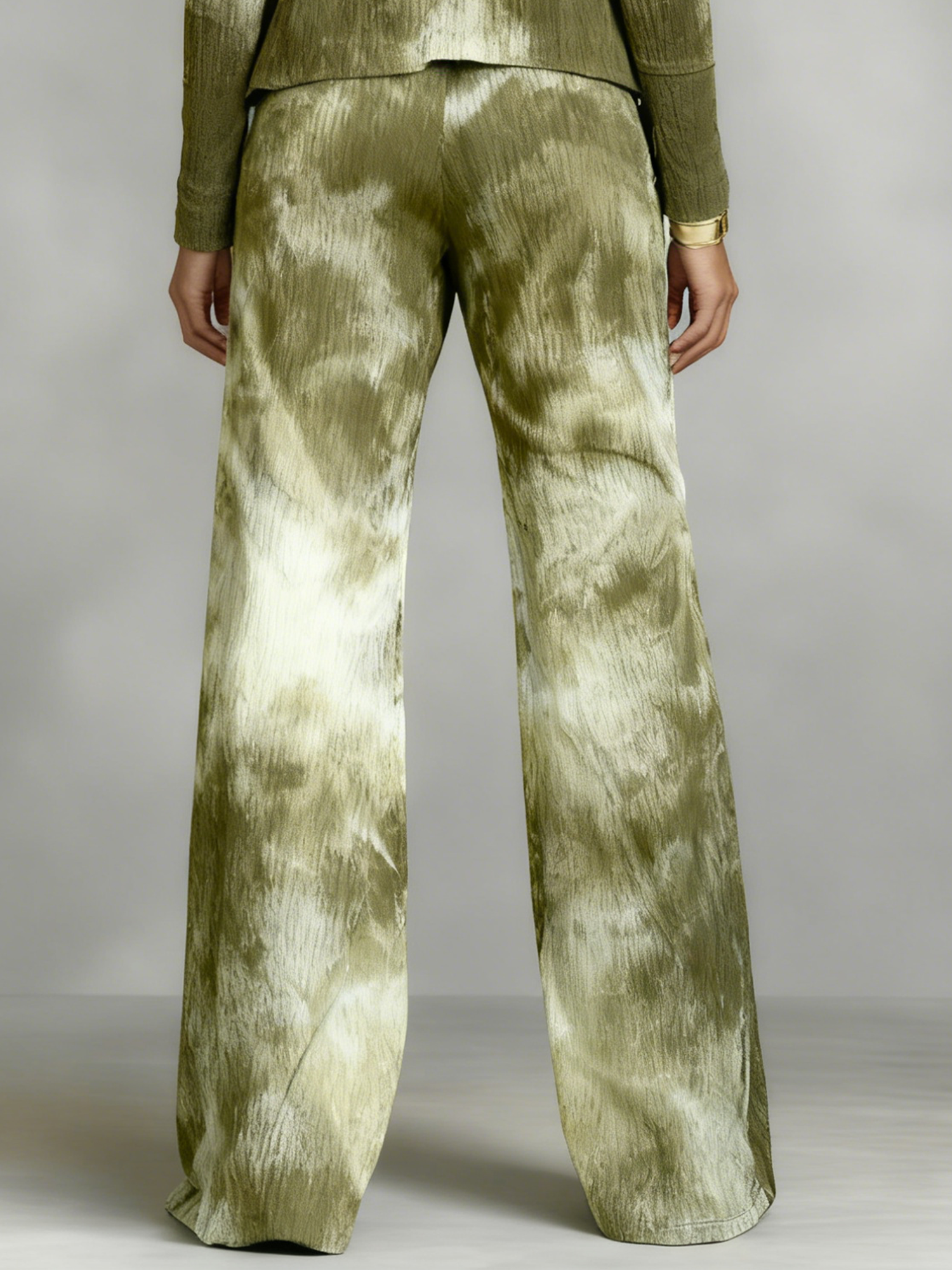 Casual Gradient Pattern Straight Pants Sweatpants & Joggers