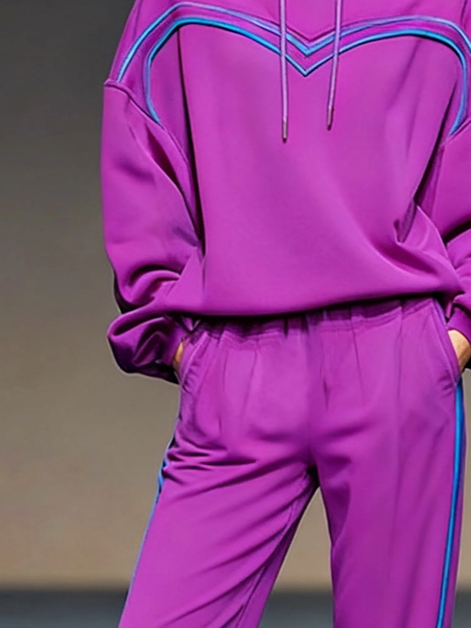 Casual Plain Raglan Sleeves Hoodie