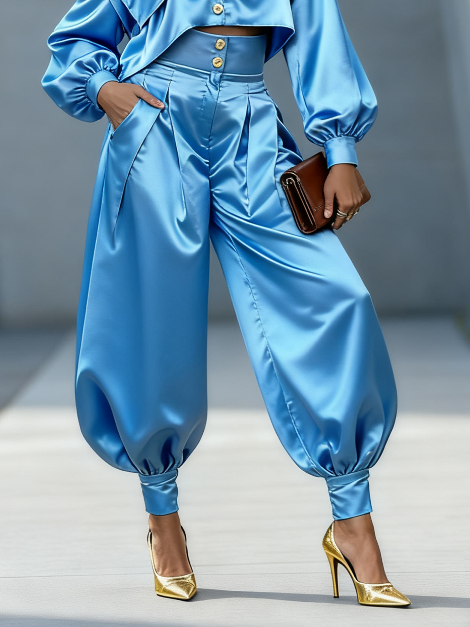 Urban Plain Ankle Banded Pants