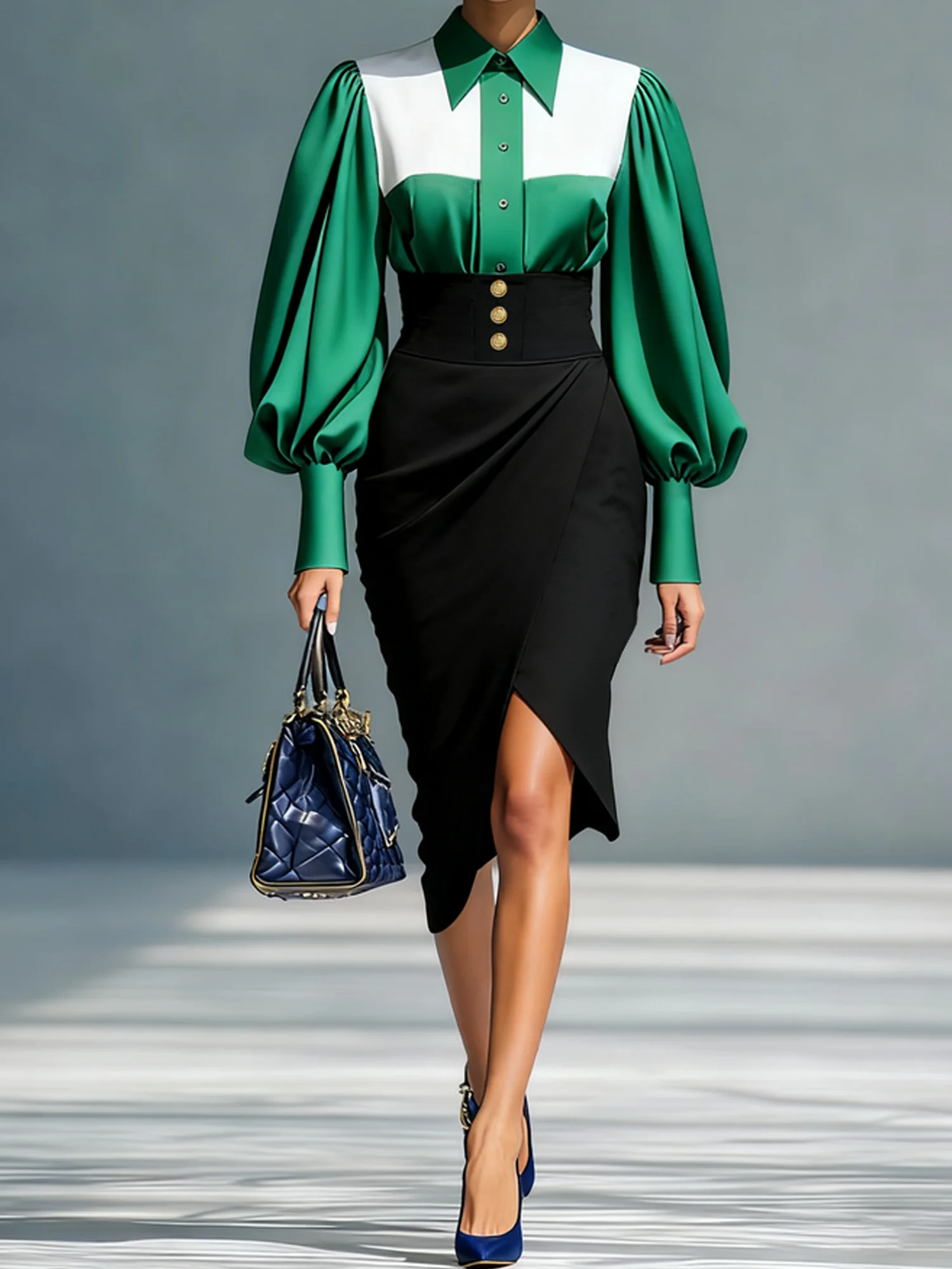 Urban Plain Midi Skirt