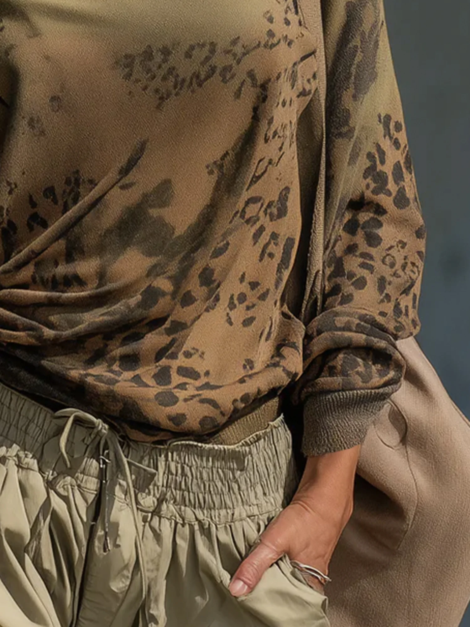 Casual Leopard Printing T-shirt