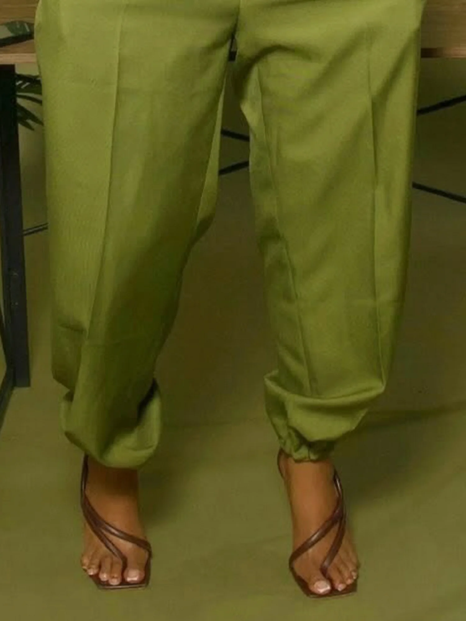 Casual Plain Baggy Pants