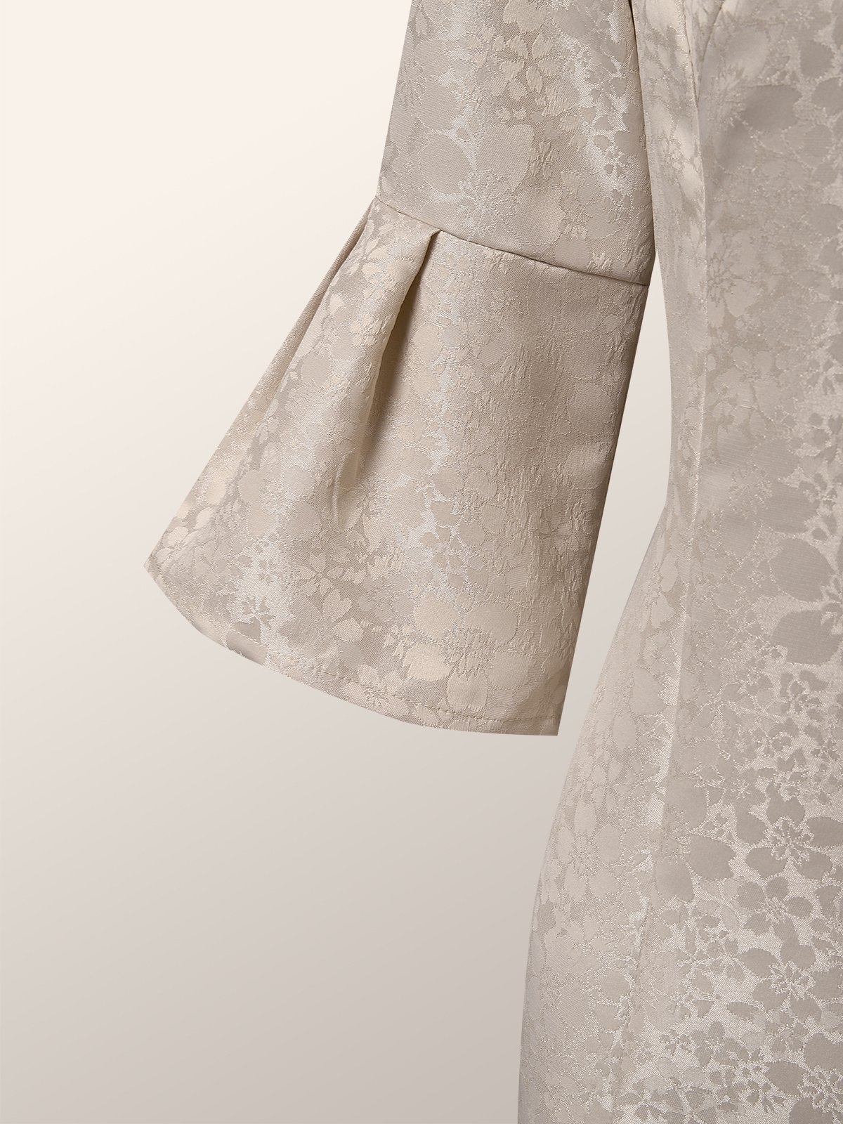 Plain Regular Fit Elegant Midi Dress Wedding