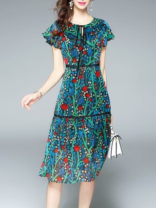 green a line midi dress