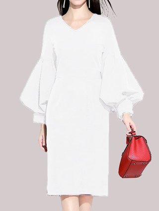 balloon cocktail dress