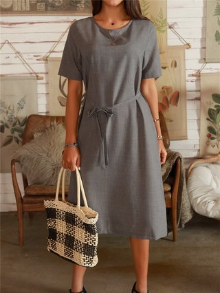 dark grey casual dress