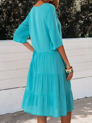 blue sundress casual