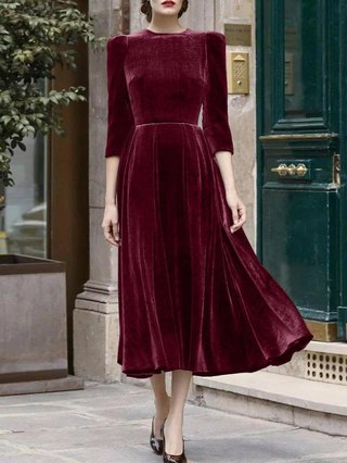 a line midi dress formal