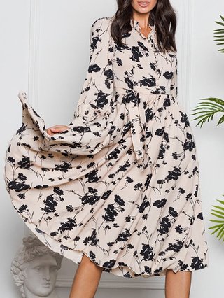 long sleeve summer midi dresses