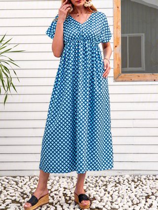 casual sundresses with short sleeves