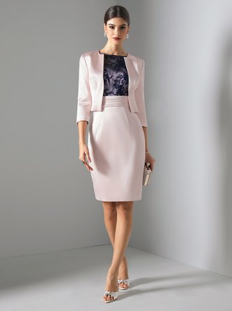 Lace Elegant Regular Fit Dress Set
