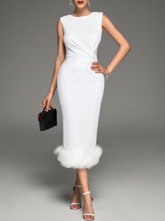 Regular Fit Elegant Plain Wedding Dress