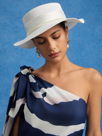 Regular Plain Visor Pearl Hat