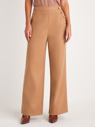 Regular Fit Long Plain Elegant Fashion Pants