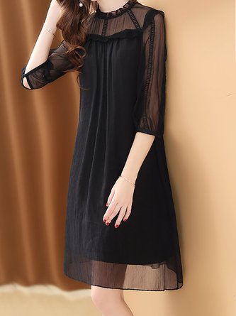 black spandex mini dress