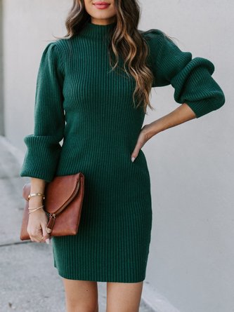 red and green sweater dress