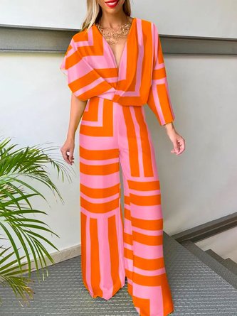 Vacation Abstract Graphic Regular Fit Jumpsuit